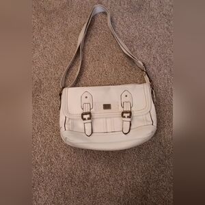 BOC Cream Crossbody Bag with Buckle Details